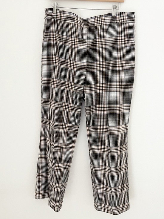 Ann Taylor Pants - Ann Taylor plaid straight dress pants size 14
